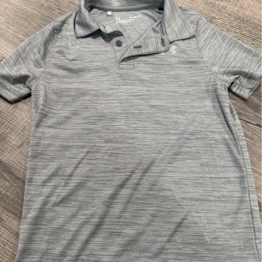 Under Armour Kids Gray Polo Shirt